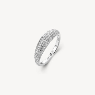 1 - Brosway Fancy women's band ring in 925 silver FIW130C with white zirconia, size 14