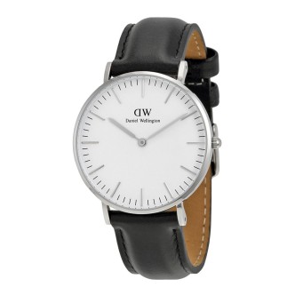 1 - Watch Daniel Wellington steel unisex only time analog leather strap DW00100053 Classic Sheffield