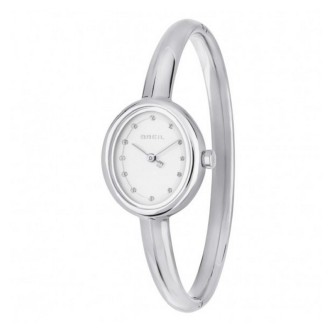 2 - Orologio donna rigido Breil Hoop TW2054 bangle solotempo acciaio