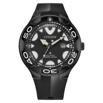 1 - Orologio uomo Citizen Orca nero Eco Drive BN0235-01E cinturino silicone