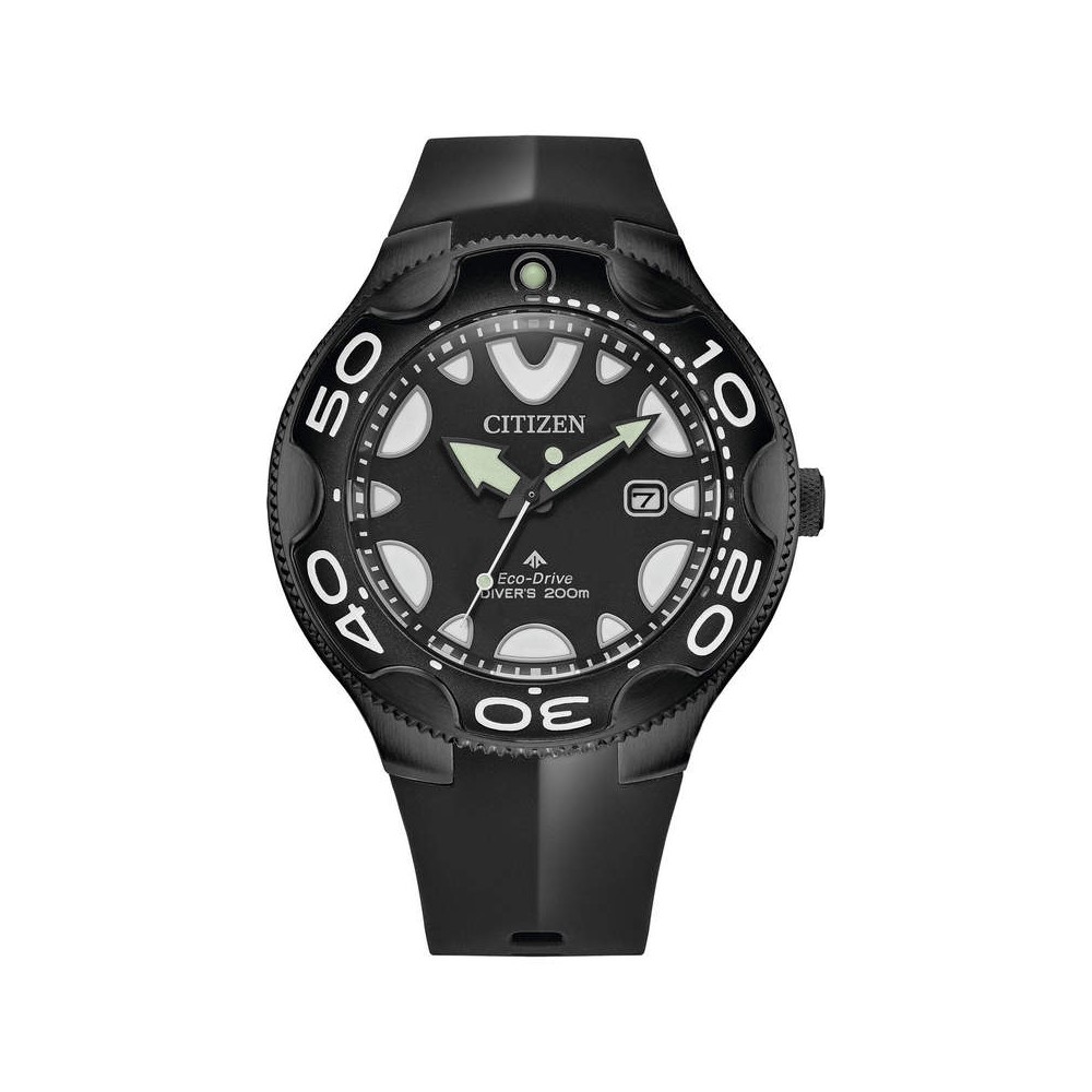 1 - Orologio uomo Citizen Orca nero Eco Drive BN0235-01E cinturino silicone