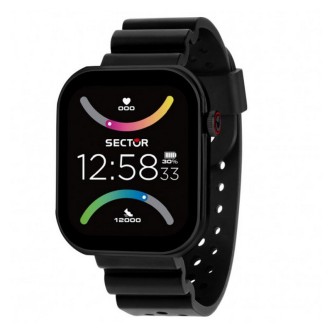 1 - Smartwatch uomo Sector S-03 nero microfono speaker Bluetooth R3251295001 cinturino in silicone