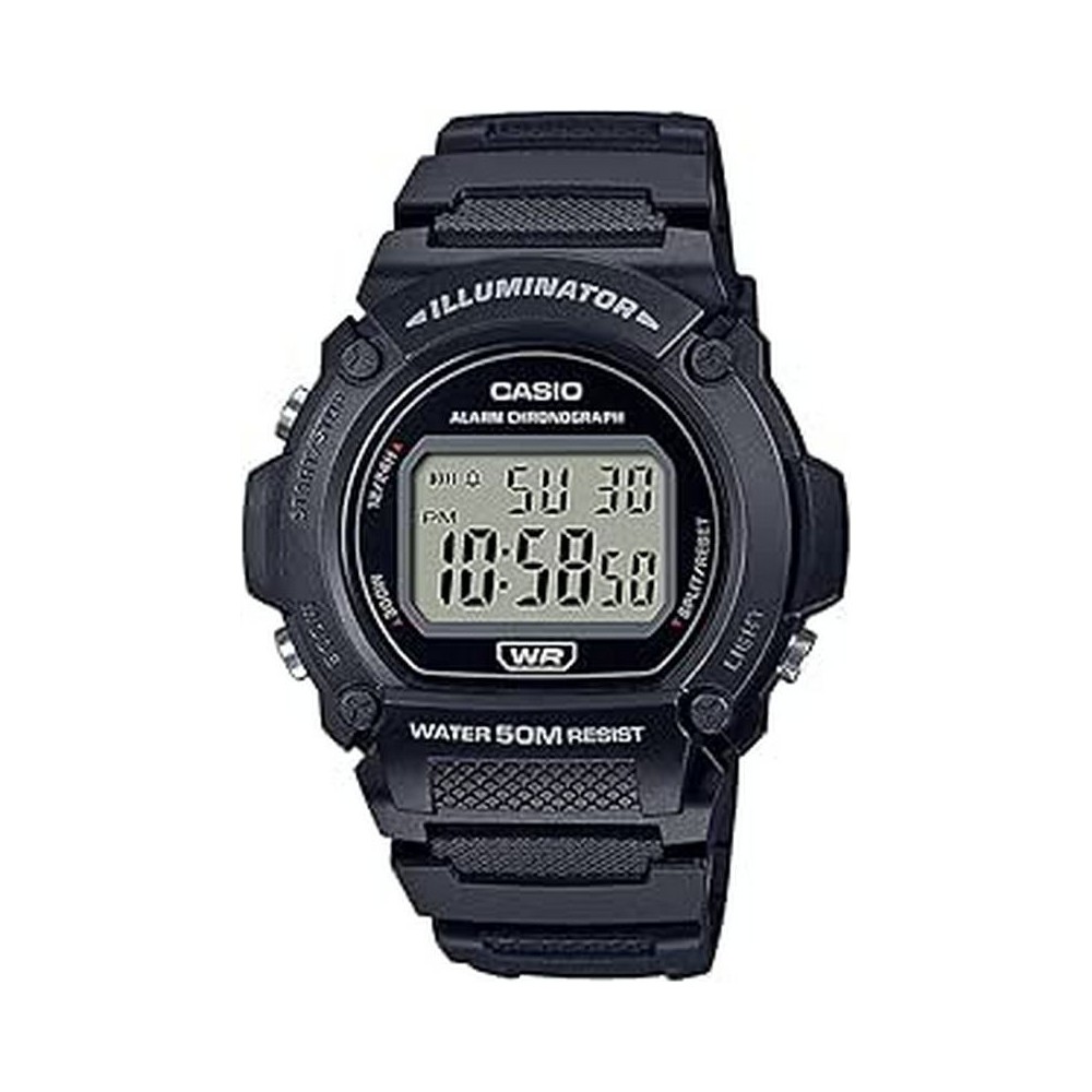 2 - Casio Collection digital black man W-219H-1AVEF resin watch