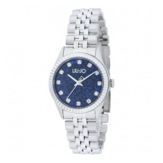 2 - Orologio donna solo tempo Liu Jo Tiny fondo blu TLJ2313 acciaio con cristalli