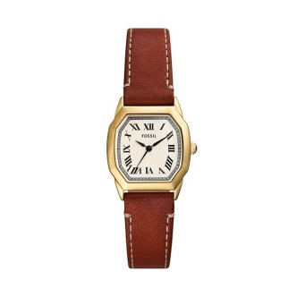 4 - Orologio donna Fossil Harlow marrone ES5364 solo tempo cinturino in pelle