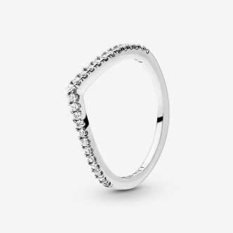 1 - Pandora Women's Zirconia Wish Ring 196316CZ-48 925 Silver Size 8