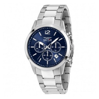 1 - Sector 660 men's chronograph watch with blue background R3273617001 steel