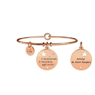 1 - Kidult bracelet 731034 316L steel PVD Rose Gold Philosophy collection