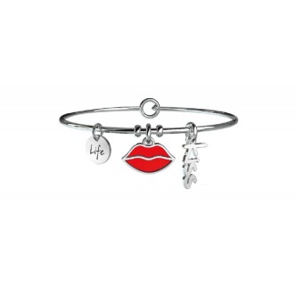 1 - Kidult 231577 bracelet in stainless steel 316L with crystals Love collection