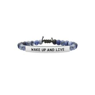 1 - Kidult men's bracelet 731211 316L steel with Sodalite stone Philosophy collection