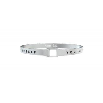 1 - Kidult men's bracelet 731193L in 316L steel with engraved phrase Philosophy collection