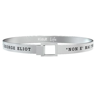 1 - Bracelet Kidult man 731195L in 316L steel with Eliot phrase engraved Philosophy collection