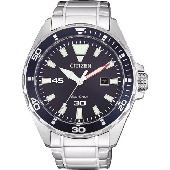 1 - Citizen watch only time steel man analog steel bracelet BM7450-81L Sport