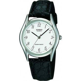 1 - Orologio Casio donna ottone solo tempo cinturino in pelle MTP-1154PE-7BEF