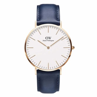 1 - Orologio Daniel Wellington acciaio solo tempo unisex analogico cinturino in pelle DW00100121 Somerset