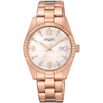 1 - Orologio Vagary by Citizen acciaio solo tempo donna analogico bracciale in acciaio IU2-227-11 Timeless Lady