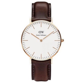 1 - Watch Daniel Wellington steel only time unisex analog leather strap DW00100039 Classic Bristol