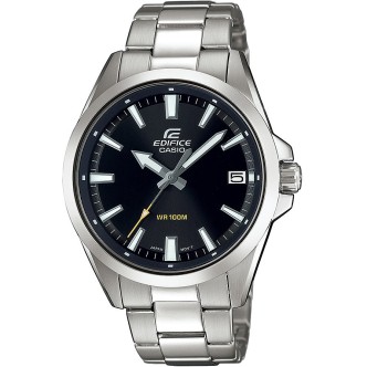 1 - Orologio Casio acciaio Solo Tempo uomo analogico bracciale in acciaio EFV-100D-1AVUEF Edifice