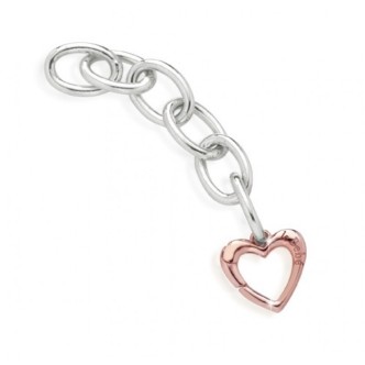 1 - Link Le Bebè LBBR160 in silver and Rose Gold with a length of 5 cm