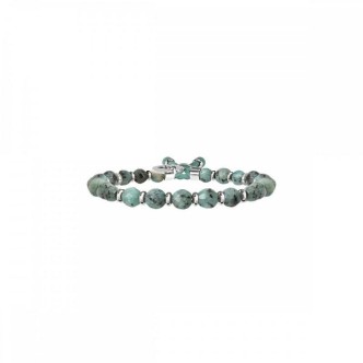 1 - Bracciale Kidult 731420 con pietra Labradorite e acciaio 316L collezione Symbols.