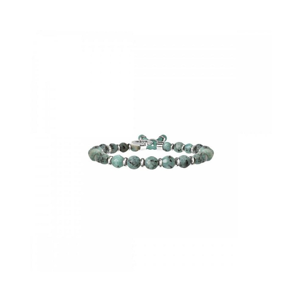 1 - Kidult bracelet 731420 with Labradorite stone and 316L steel Symbols collection