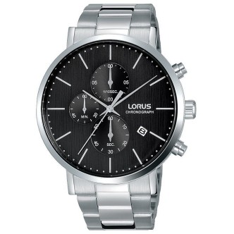 1 - Lorus man steel watch Analog chronograph steel bracelet RM317FX-9