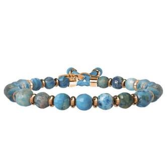 1 - Kidult bracelet 731415 with Agate stone and 316L steel Symbols collection