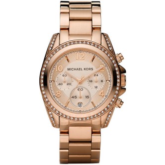 1 - Orologio Micheal Kors donna acciaio Cronografo analogico bracciale in acciaio MK5263 Blair