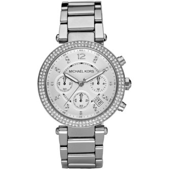 1 - Orologio Micheal Kors donna acciaio Cronografo analogico bracciale in acciaio MK5353 Parker