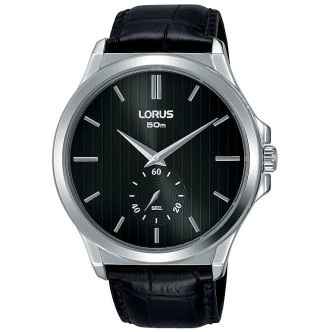 1 - Orologio Lorus uomo acciaio Cronografo analogico cinturino in pelle RN425AX-8