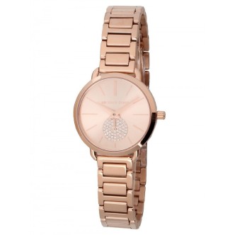 1 - Orologio Micheal Kors donna acciaio Solo tempo analogico bracciale in acciaio MK3839 Portia