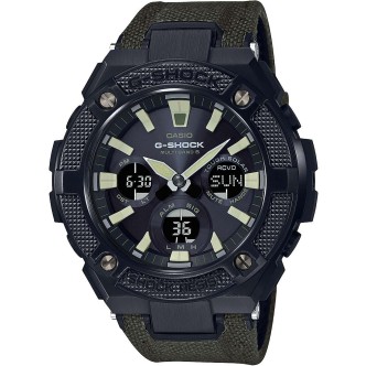 1 - Casio men's resin watch only time fabric strap GST-W130BC-1A3ER G-Shock