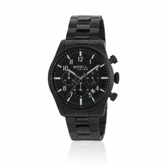 1 - Breil men's watch steel Analog chronograph steel bracelet EW0358