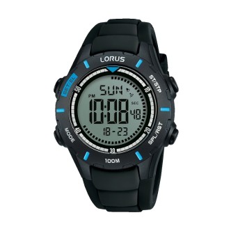 1 - Orologio Lorus uomo plastica digitale cinturino in silicone R2367MX9