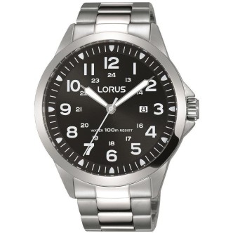 1 - Orologio Lorus solo tempo uomo acciaio analogico bracciale in acciaio RH923GX9 Sports