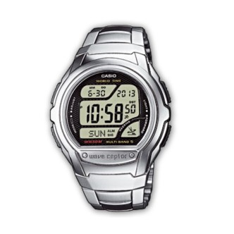 1 - Orologio Casio uomo resina digitale bracciale in acciaio WV-58DE-1AVEF