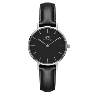 1 - Orologio Daniel Wellington acciaio solo tempo donna analogico cinturino in pelle DW00100236 Classic Petite Sheffield