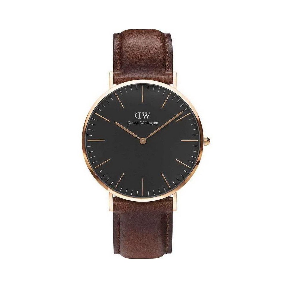 1 - Watch Daniel Wellington steel only time unisex analog leather strap DW00100124 Classic St Waves