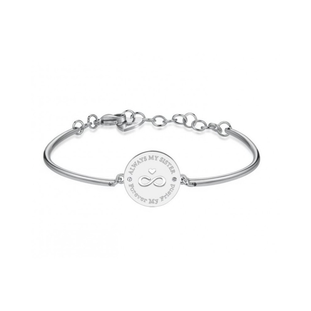 1 - Brosway BHK271 bracelet in 316L steel with engraved infinity and Chakra collection crystals