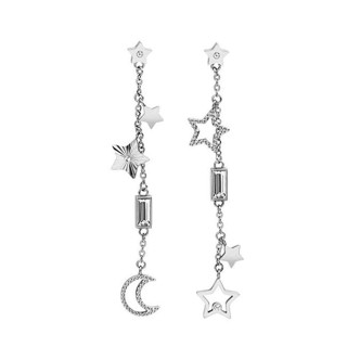 1 - Brosway BAH21 pendant earrings in 316L steel with crystals Chant collection