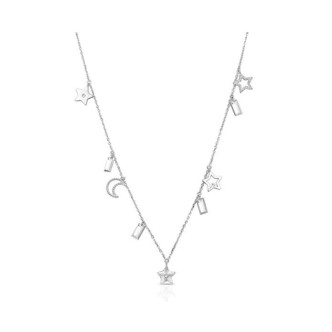 1 - Necklace Brosway BAH05 in 316L steel pendants with symbols and Swarovski crystals Chant collection