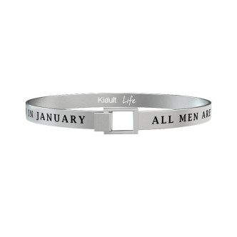 1 - Bracelet Kidult 731376 steel 316L January Symbols collection