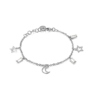 1 - Bracciale Brosway BAH13 in acciaio 316L pendenti con simboli e cristalli Swarovski collezione Chant