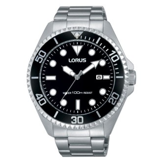 1 - Man stainless steel Lorus watch Only time analogue steel bracelet RH939GX9 Sports