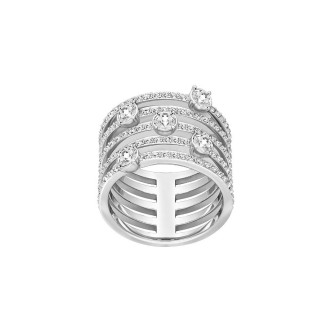 1 - Swarovski 5184245 ring with Creativity model pavé crystals