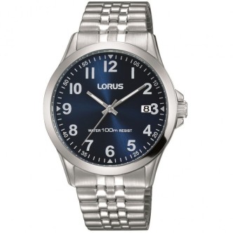 1 - Orologio Lorus acciaio uomo solo tempo analogico bracciale in acciaio RS973CX9 Classic