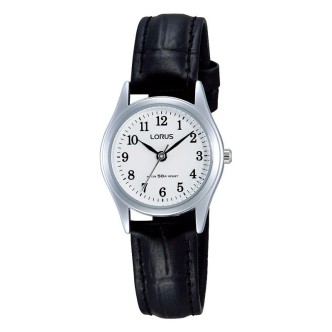 1 - Lorus steel woman only time analog watch leather strap RRS11VX9 Classic