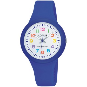 1 - Child time only Lorus plastic watch analogue RRX45EX9 Kids silicone strap