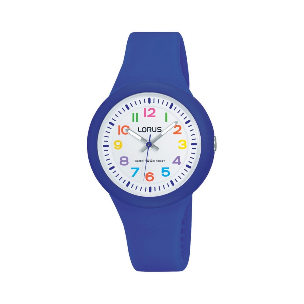 1 - Orologio Lorus plastica bambino solo tempo analogico cinturino in silicone RRX45EX9 Kids