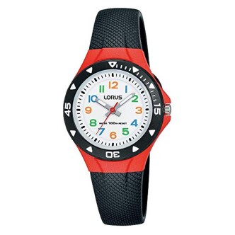 1 - Orologio Lorus plastica bambino solo tempo analogico cinturino in Poliuterano R2345MX9 Kids